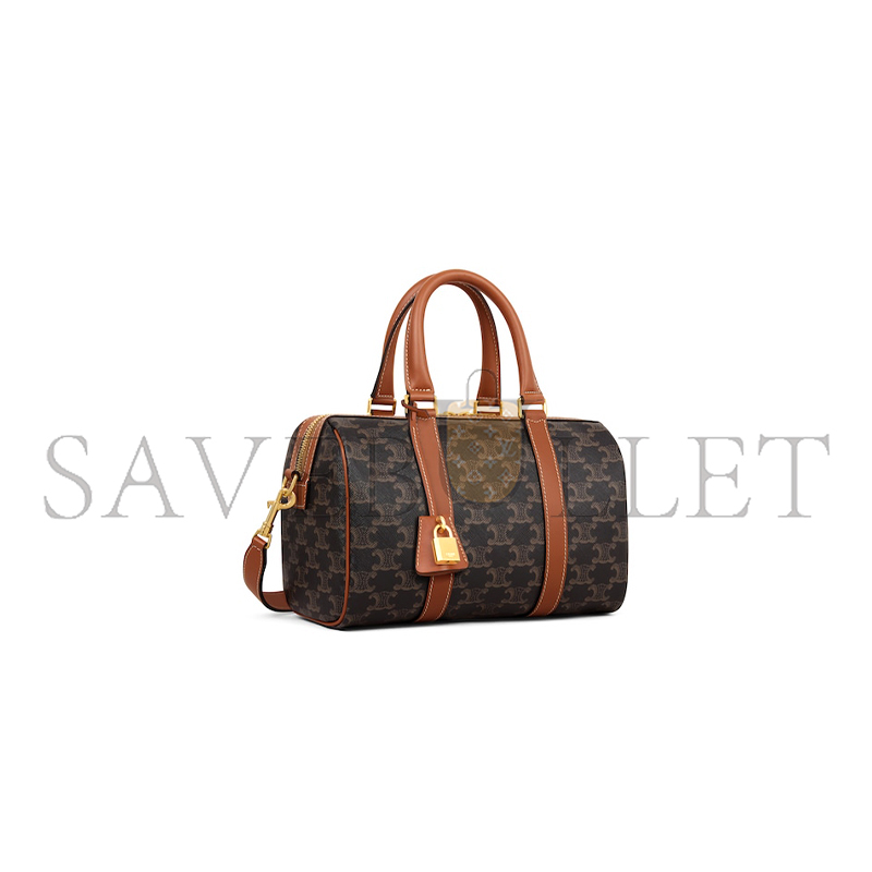 Ce1i*e medium boston in triomphe canvas and calfskin 121322cas.04lu (25*19*13cm)
